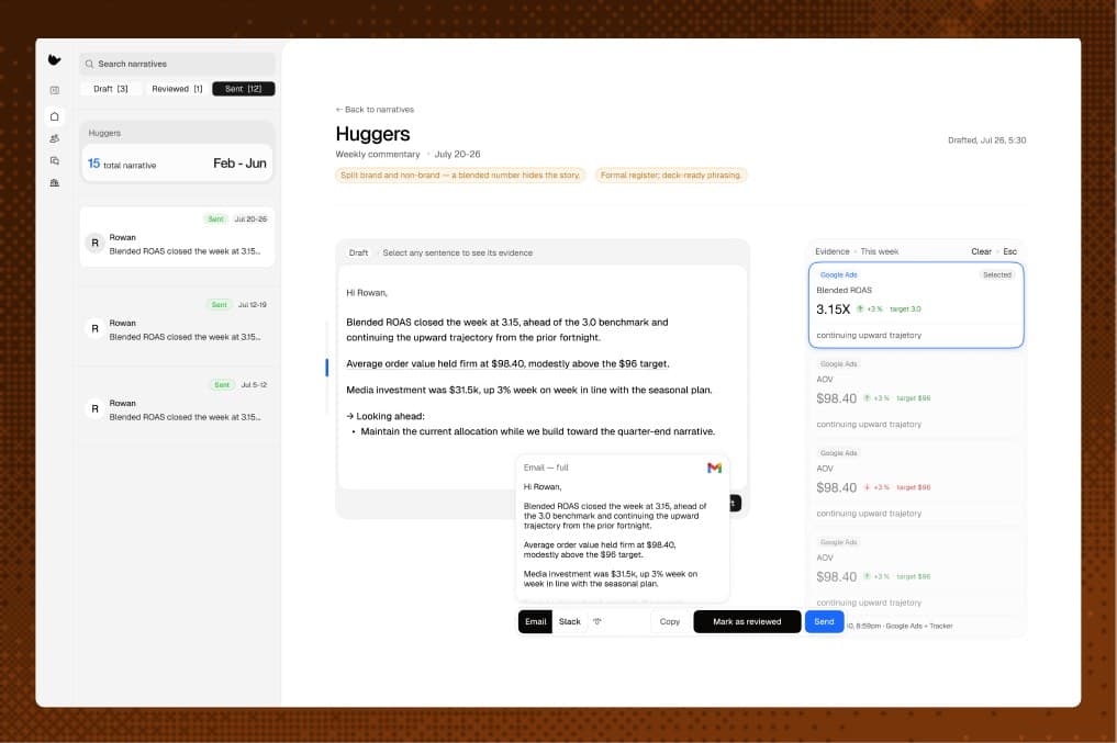 Relay — the Narrative page